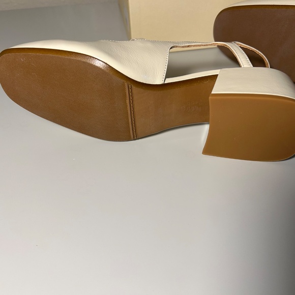 NEW Womens Sezane Paula Babies White Lacquer Shoes size US 6 FR 37 - Picture 11 of 16